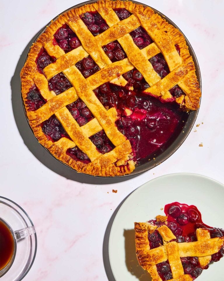 Τάρτα με μύρτιλα (blueberry pie)