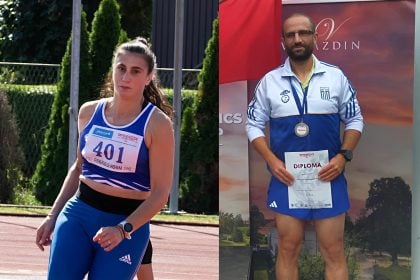 Βαλκανικό Βετεράνων Στίβου: "Σάρωσαν" τα μετάλλια οι πατρινοί Ν. Αθανασόπουλος & Α. Φωτακοπούλου