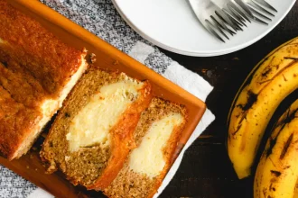 Banana bread με τυρί κρέμα