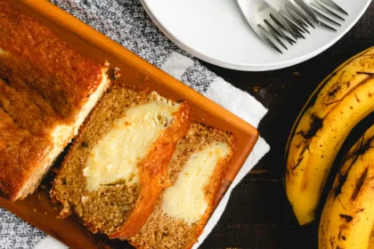 Banana bread με τυρί κρέμα