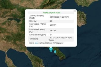 Δυνατός σεισμός τα ξημερώματα στο Άγιο Όρος – "Ταρακούνησε" την Θεσσαλονίκη