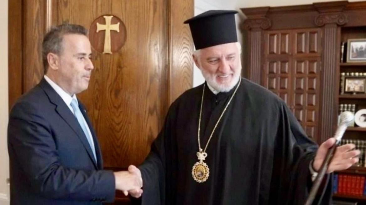 Συνάντηση του Παπασταύρου, με τον Αρχιεπίσκοπο Αμερικής Ελπιδοφόρο