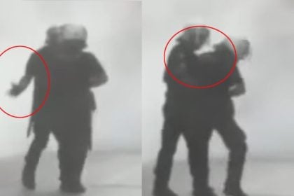 Πάτρα: Απίστευτο βίντεο με άνδρα τον ΜΑΤ να ρίχνει σφαλιάρα σε συνάδελφό του γιατί πέταξε δακρυγόνο