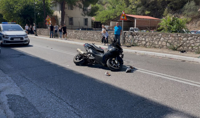 Τροχαίο με μηχανή στην Αμφιλοχία - Δικυκλιστής στο νοσοκομείο (ΦΩΤΟ)