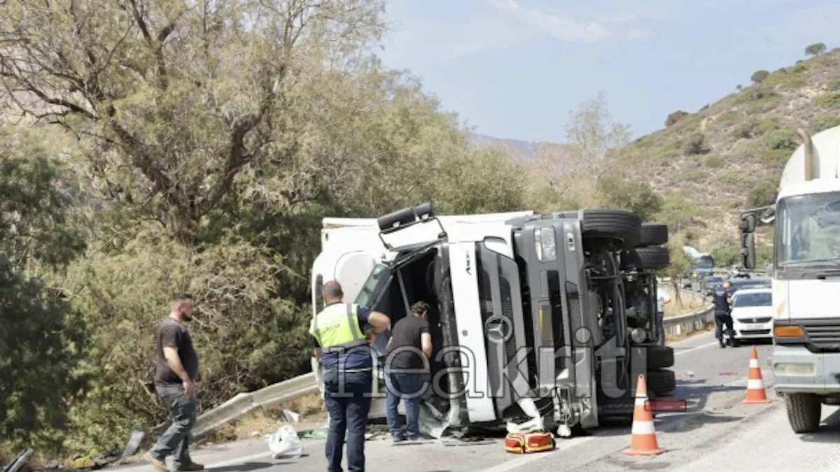 Ηράκλειο: 17χρονος οδηγός φορτηγού έχασε τη ζωή του μετά από τροχαίο 