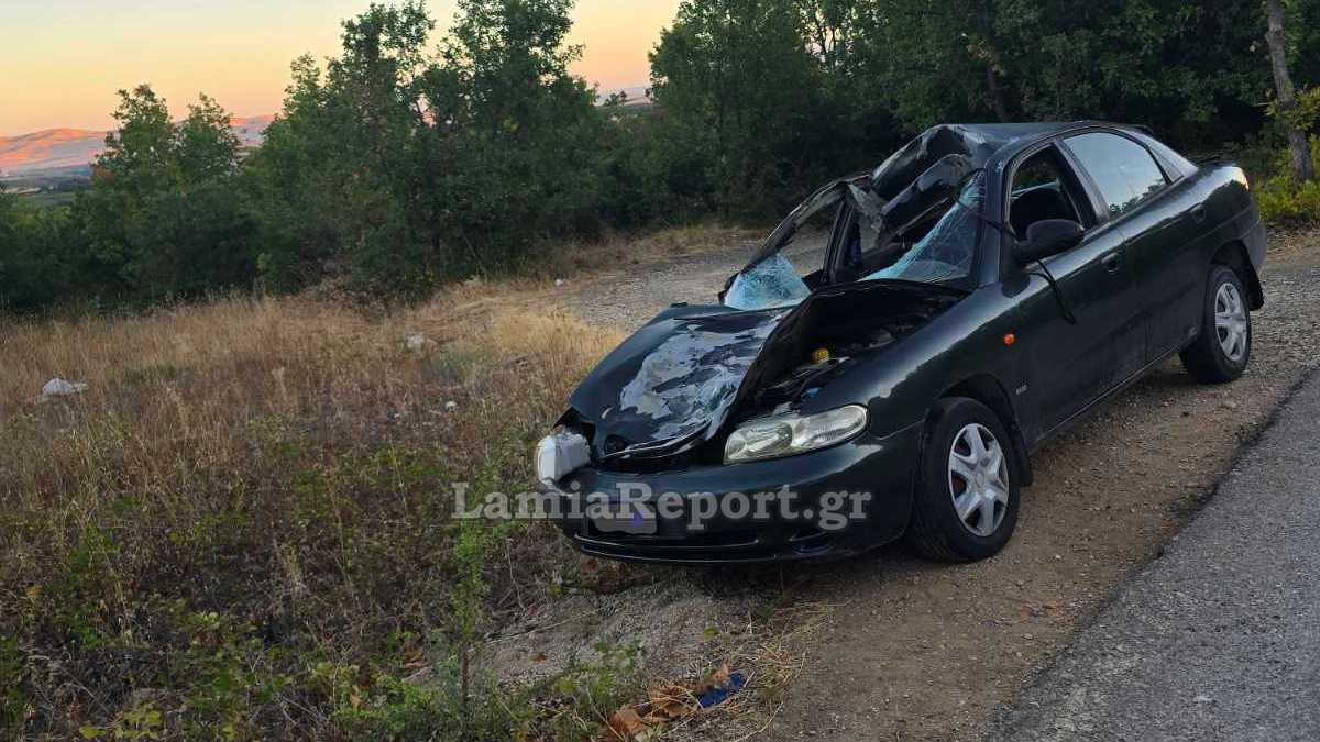Τρεις τραυματίες σε τροχαίο με αγελάδα στη Φθιώτιδα