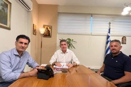 Συνάντηση συνδικαλιστών της Αστυνομίας με τον Δήμαρχο Δυτικής Αχαΐας