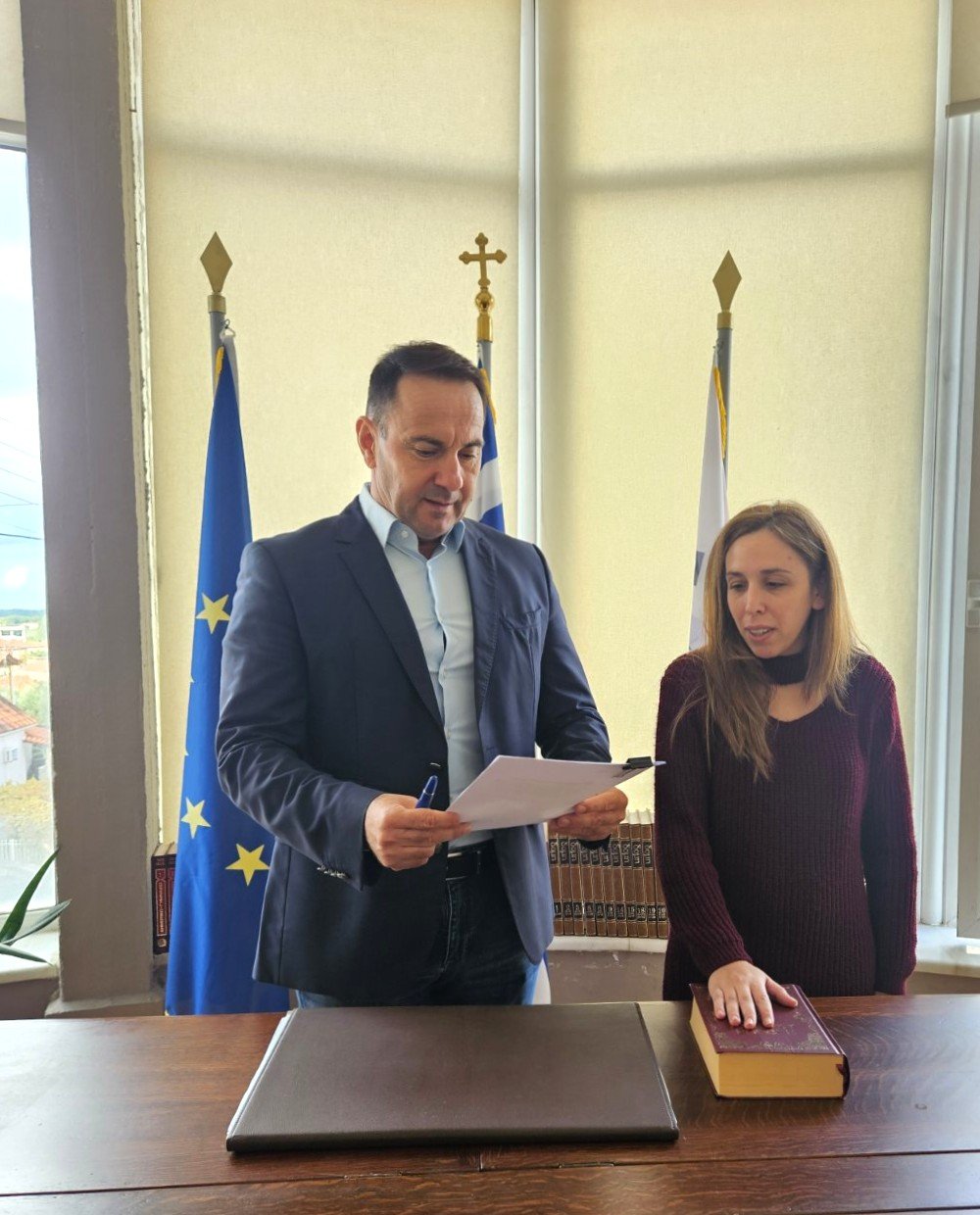 Ορκωμοσία της νέας Προέδρου της Δημοτικής Κοινότητας Ξηροχωρίου
