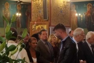 Στο μνημόσυνο για τον Δημήτρη Καλογερόπουλο ο Δημήτρης Παλούμπης