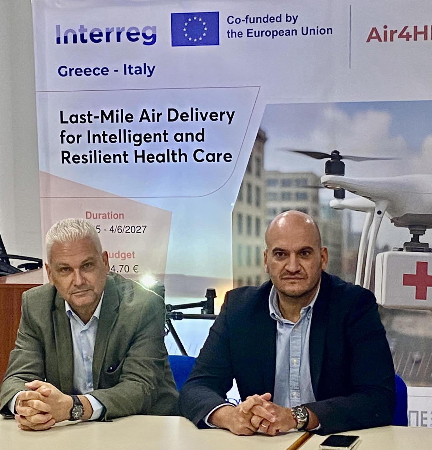 Ξεκίνησε το ευρωπαϊκό έργο «Air4health» για παράδοση φαρμάκων με ‘‘drones’’ στην Περιφέρεια