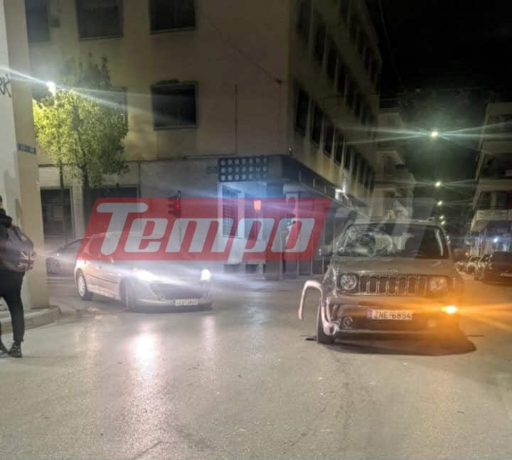 Τροχαίο τη νύχτα στο κέντρο της Πάτρας - Ένας τραυματίας ΦΩΤΟ