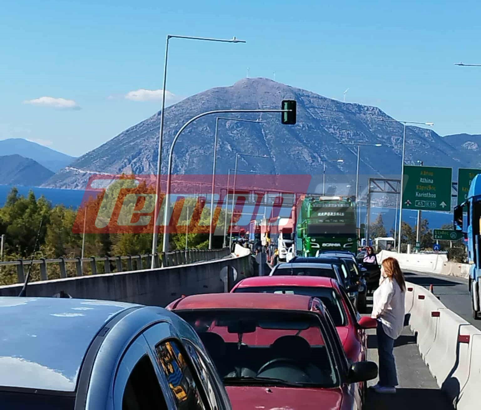 Πάτρα: Ουρές χιλιομέτρων στην Περιμετρική της Πάτρας εξαιτίας βλάβης σε φορτηγό - ΦΩΤΟ