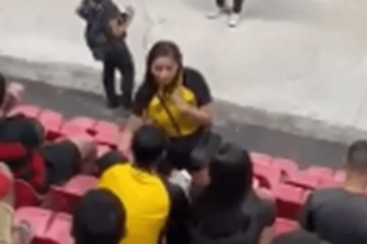 Επικό: Έπιασε τον σύντροφό της να την απατά στο γήπεδο, τον χαστούκισε και… έφυγε με την ερωμένη! ΒΙΝΤΕΟ