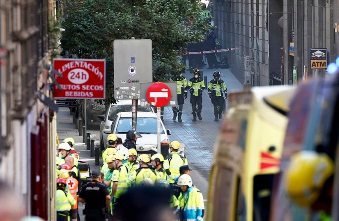 Ισπανία: Κατέρρευσε κτίριο στο κέντρο της Μαδρίτης - ΒΙΝΤΕΟ