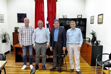 Δημήτρης Παλούμπης: Συνάντηση με τον Δήμο Αιγιαλείας για το εμπόριο και την τοπική ανάπτυξη
