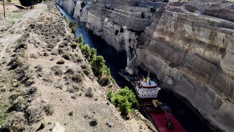 Διώρυγα της Κορίνθου: Κλειστή από σήμερα λόγω εργασιών αποκατάστασης