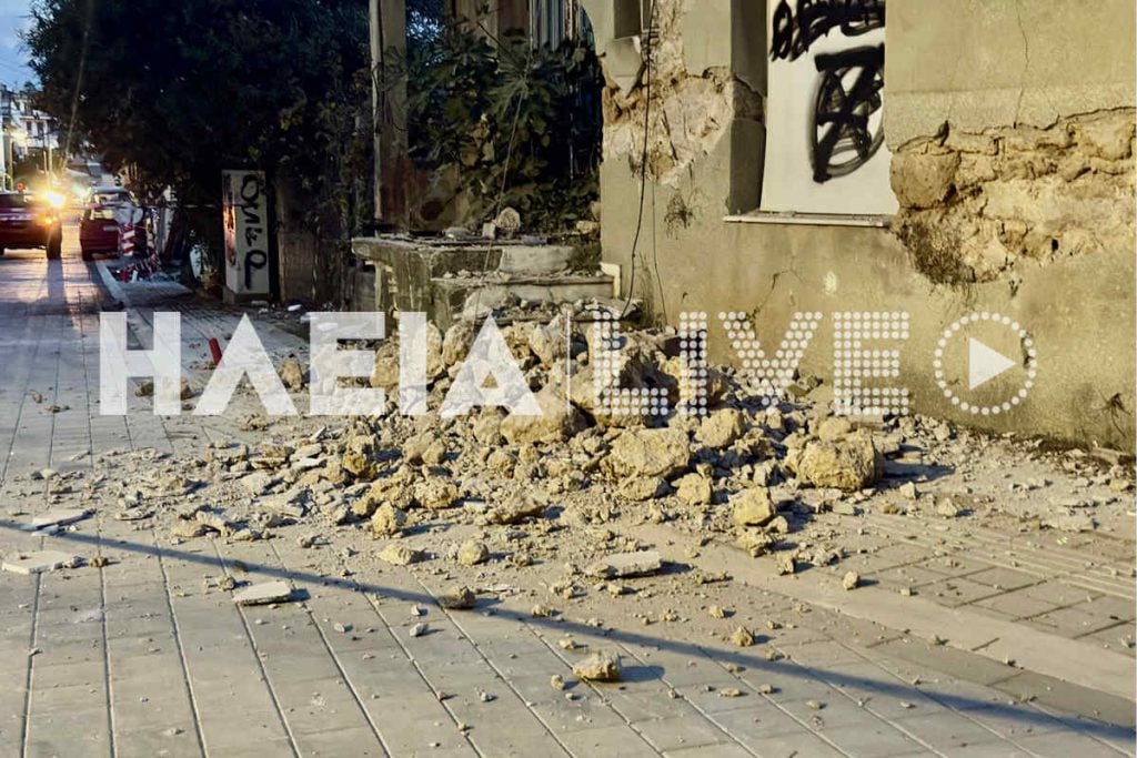 Πύργος: Κατέρρευσε κτίριο, από καθαρή τύχη δεν υπήρξαν θύματα - Απίστευτες εικόνες!