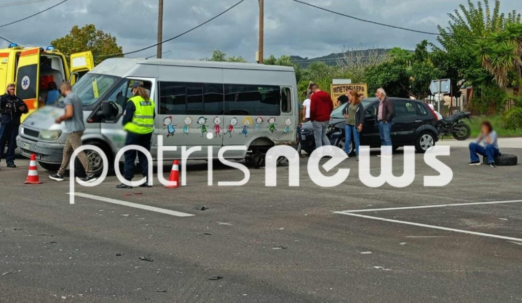 Πύργου-Ολυμπίας: Τρεις τραυματίες σε σφοδρή σύγκρουση 3 οχημάτων στο Λαμπέτι
