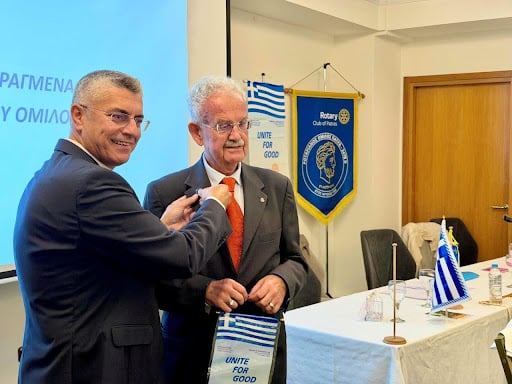 Ροταριανός Όμιλος Πάτρα: Συνάντηση με τον Διοικητή Στέφανο Αναστασόπουλο (ΦΩΤΟ)