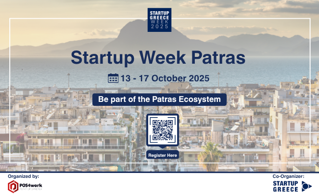 Το Startup Week Patras 2025 επιστρέφει στην Πάτρα 13-17 Οκτωβρίου