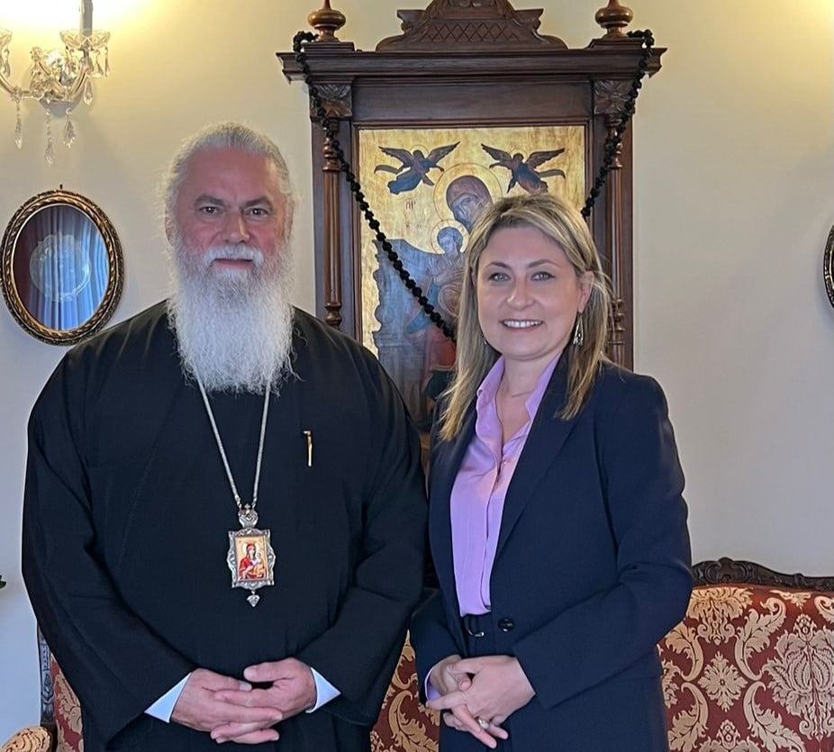Χριστίνα Αλεξοπούλου: Συνάντηση με τον Μητροπολίτη Καλαβρύτων και Αιγιαλείας κ. Ιερώνυμο