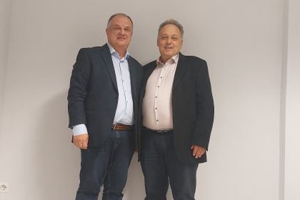 Εκλογές ΔΕΕΠ ΝΔ Αχαΐας: Ο Τάσος Σταυρογιαννόπουλος με τον Μάκη Κατσιγιάννη