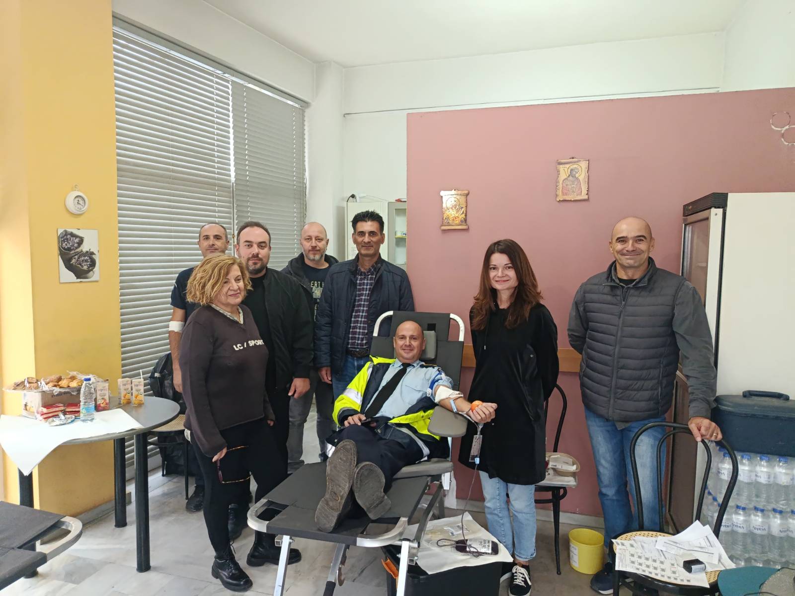 Μεγάλη ανταπόκριση στην εθελοντική αιμοδοσία της Ένωσης Αστυνομικών Υπαλλήλων Αχαΐας