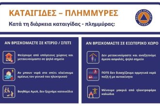 Δυτική Ελλάδα: Επικαιροποιημένο Έκτακτο Δελτίο Επικίνδυνων Καιρικών Φαινομένων