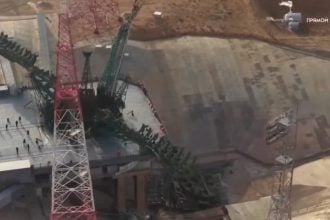 Κατέρρευσε ο πύργος εκτόξευσης στο Μπαϊκoνούρ της Ρωσίας