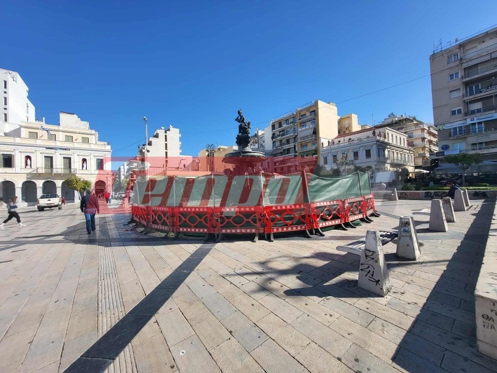 Πάτρα: Ξεκίνησαν οι εργασίες για την αποκατάσταση των σιντριβανιών της πλατείας Γεωργίου - ΦΩΤΟ