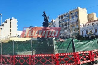 Πάτρα: Ξεκίνησαν οι εργασίες για την αποκατάσταση των σιντριβανιών της πλατείας Γεωργίου - ΦΩΤΟ