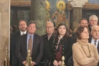 Στον Μέγα Εσπερινό ο Δημήτρης Παλούμπης