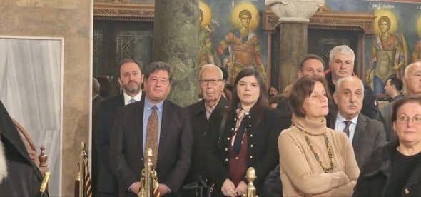 Στον Μέγα Εσπερινό ο Δημήτρης Παλούμπης