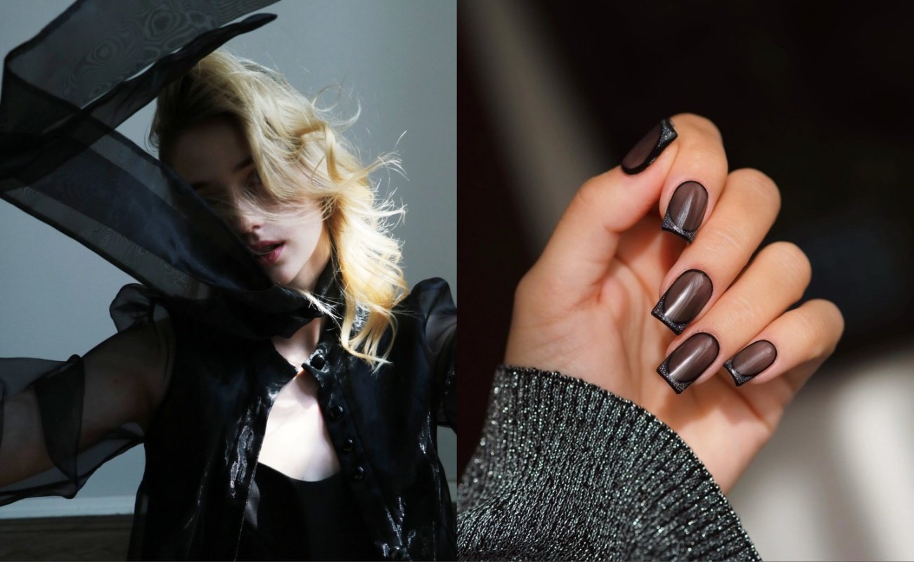 Black Sheer Nails: Η νέα τάση στα νύχια του χειμώνα