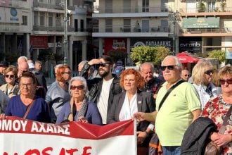 Πάτρα: Η Δημοτική Αρχή στο συλλαλητήριο των συνταξιούχων