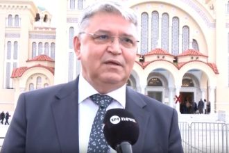 Στην Πάτρα ο Δημήτρης Νατσιός για τον εορτασμό του Αγίου Ανδρέα