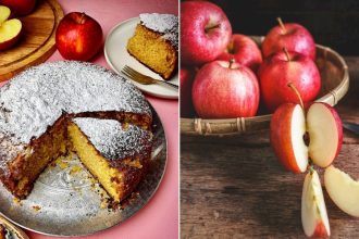 Κέικ μήλου με 6 υλικά - BINTEO