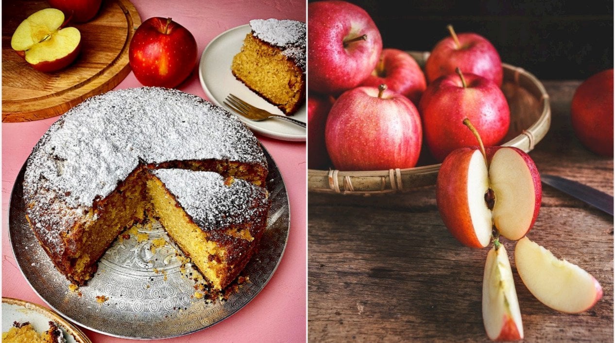Κέικ μήλου με 6 υλικά - BINTEO
