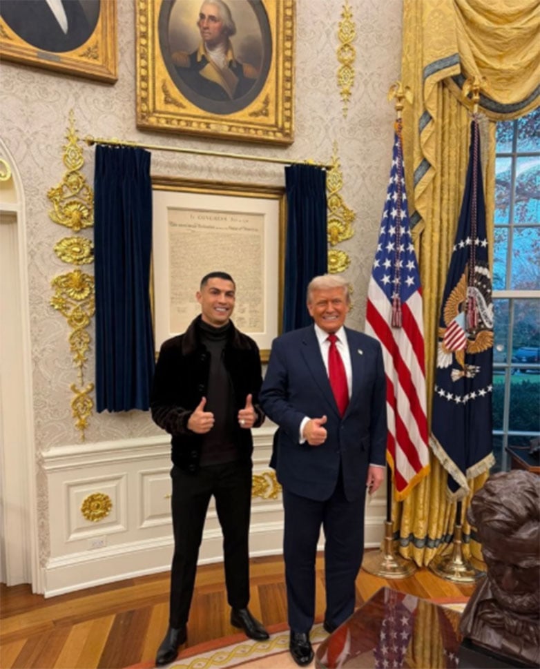 Ο Ντ. Τραμπ ξενάγησε τον Κριστιάνο Ρονάλντο στον Λευκό Οίκο - Αντιδράσεις από τους οπαδούς του πορτογάλου άσου