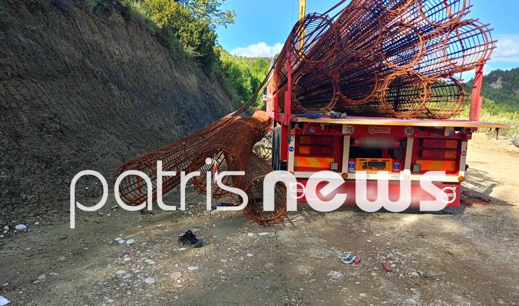 Ηλεία: Φορτίο καταπλάκωσε οδηγό – Noσηλεύεται διασωληνωμένος (ΦΩΤΟ)