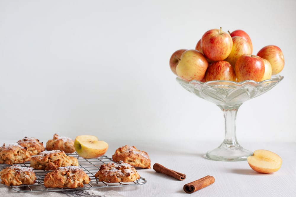 Μπισκότα μήλου με κανέλα