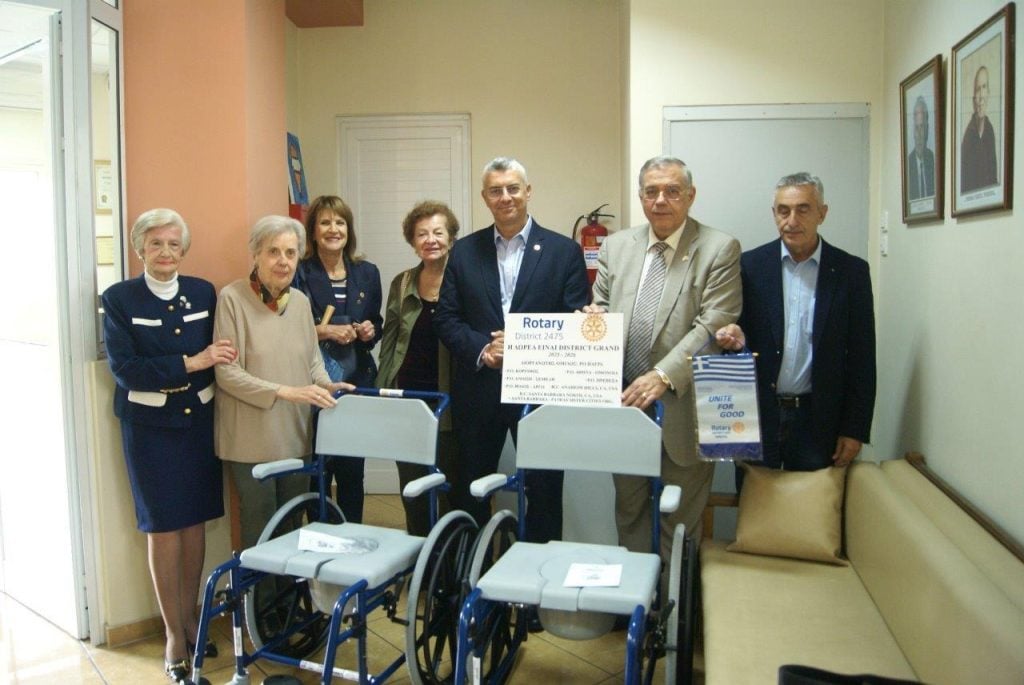 Ροταριανός Όμιλος: Ολοκληρώθηκε το πρόγραμμα Δωρεάς Νοσοκομειακού Εξοπλισμού σε Ιδρύματα της Πάτρας