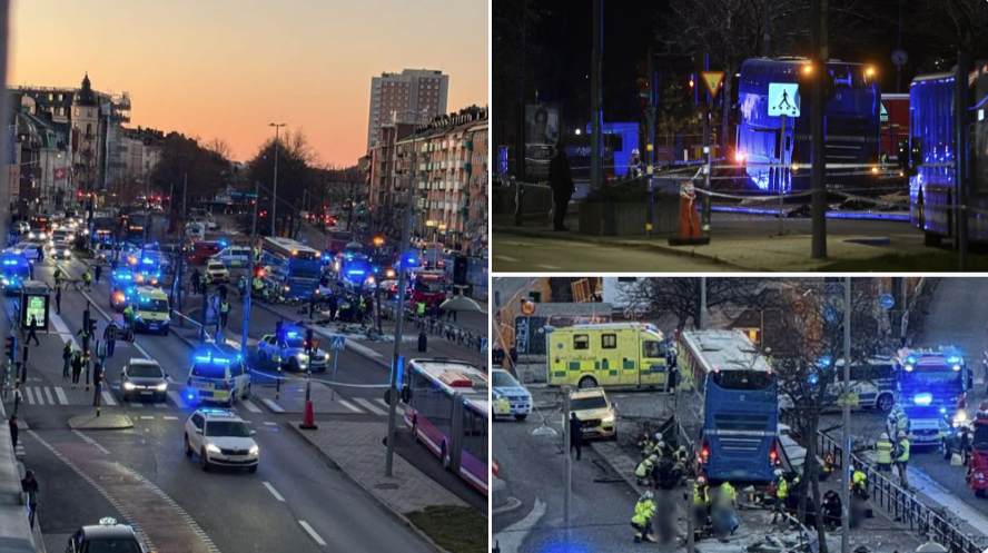 Δυστύχημα θεωρεί η σουηδική αστυνομία την πρόσκρουση λεωφορείο σε στάση στη Στοκχόλμη με απολογισμό τρεις νεκρούς