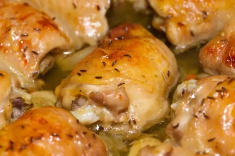 Κοτόπουλο λεμονάτο κατσαρόλας