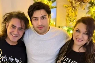 Η Καίτη Γαρμπή και ο Διονύσης Σχοινάς φωτογραφίζονται με τον γιο τους για τα γενέθλιά του - «Σε λατρεύουμε»