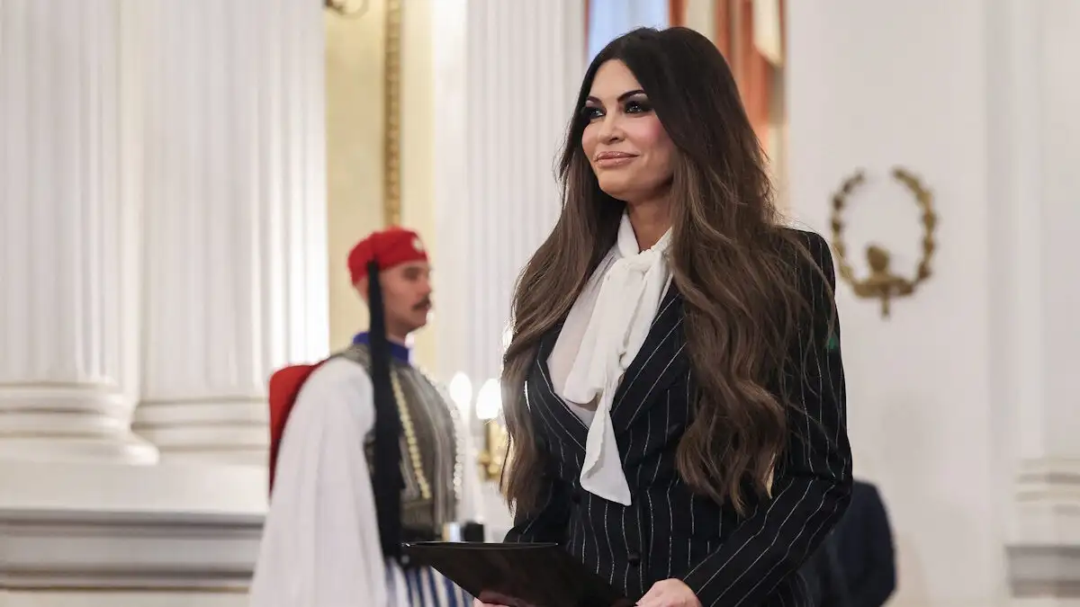 Η Κίμπερλι Γκίλφοϊλ στο Μέγαρο Μαξίμου για να δει τον Κυριάκο Μητσοτάκη