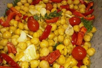 Λεμονάτα ρεβίθια φούρνου με λαχανικά