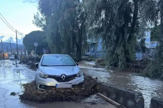 Λέσβος: «Μέσα σε λίγες ώρες έπεσε όσο βροχή πέφτει μέσα σε 4 Νοεμβρίους – 400 τόνοι νερού ανά στρέμμα»