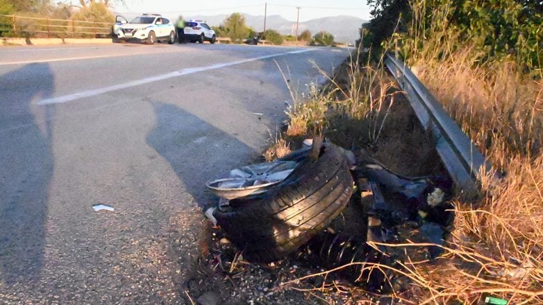 Ένας νεκρός και δύο τραυματίες σε τροχαίο στο Ηράκλειο