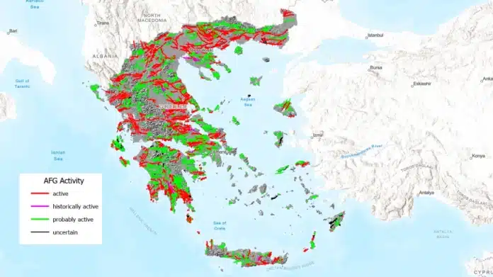 Σεισμικός χάρτης με όλα τα ρήγματα στην Ελλάδα: 3.600 ενεργά – Η εικόνα για τη Δυτ. Ελλάδα
